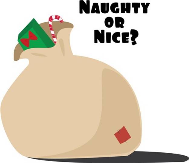 Picture of Naughty Or Nice SVG File