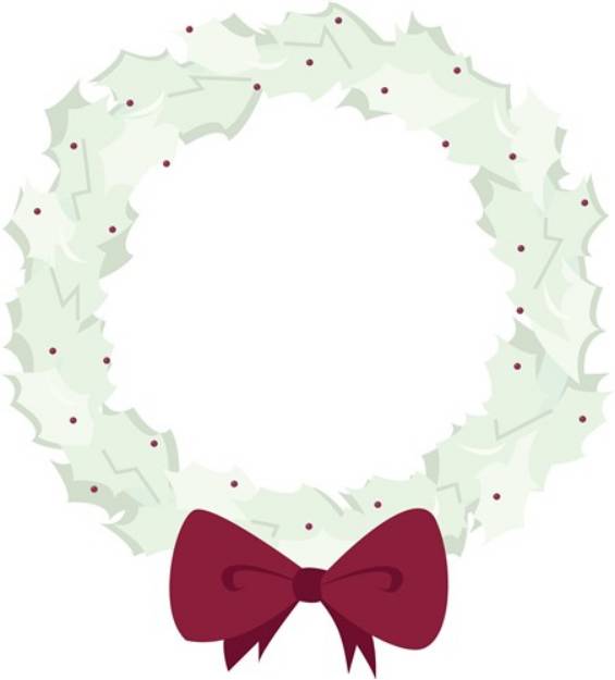 Picture of Holly Wreath SVG File
