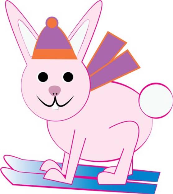 Picture of Ski Bunny SVG File