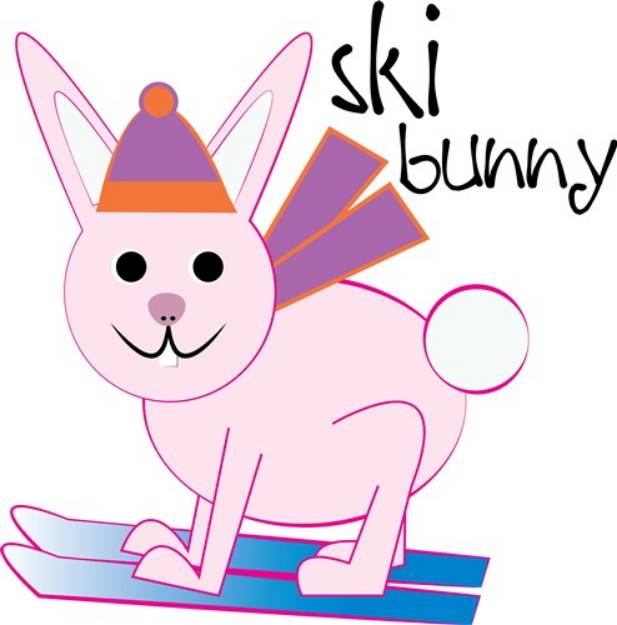 Picture of Ski Bunny SVG File