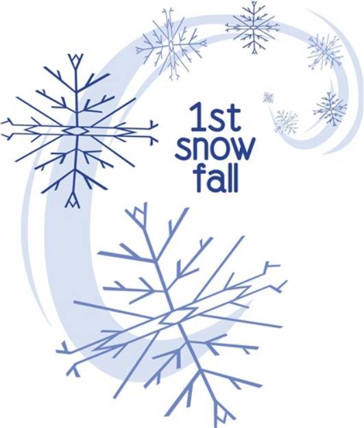Picture of 1st Snow Fall SVG File