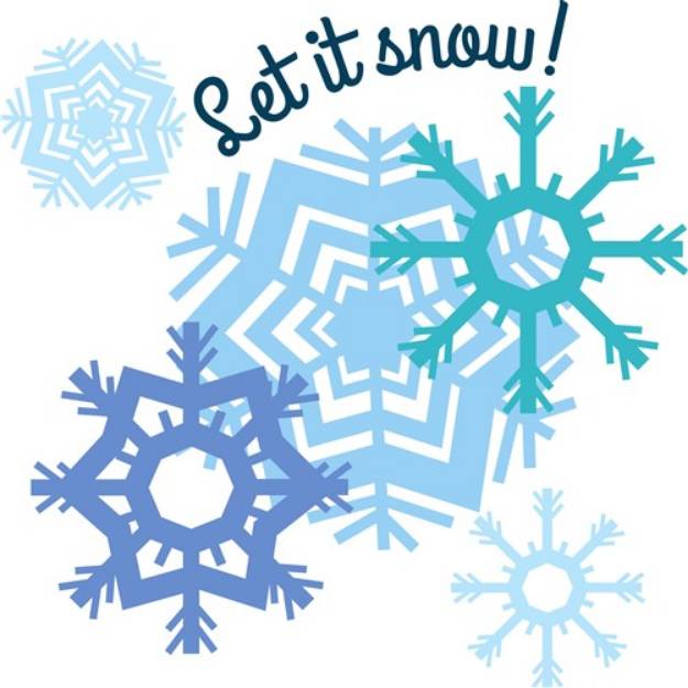 Picture of Let It Snow SVG File