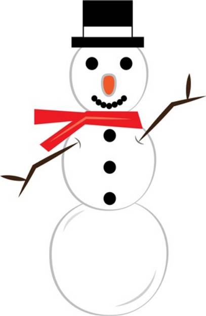 Picture of Winter Snowman SVG File