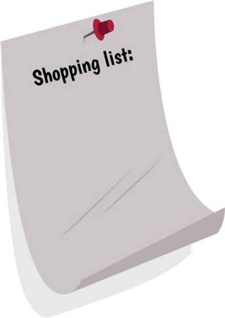 Picture of Shopping List SVG File