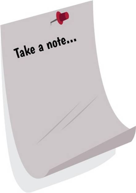 Picture of Take A Note SVG File