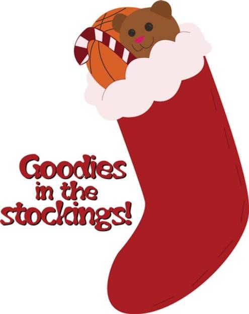 Picture of Goodies In Stockings SVG File