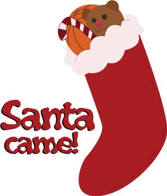 Picture of Santa Came SVG File