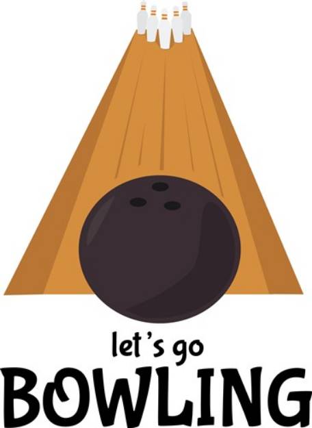 Picture of Lets Go Bowling SVG File