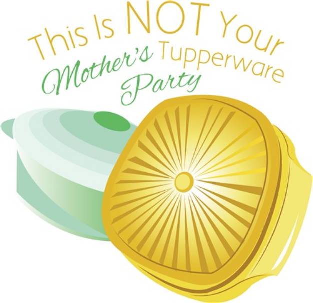 Picture of Tupperware Party SVG File