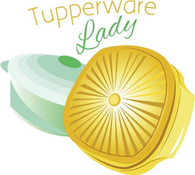 Picture of Tupperware Lady SVG File