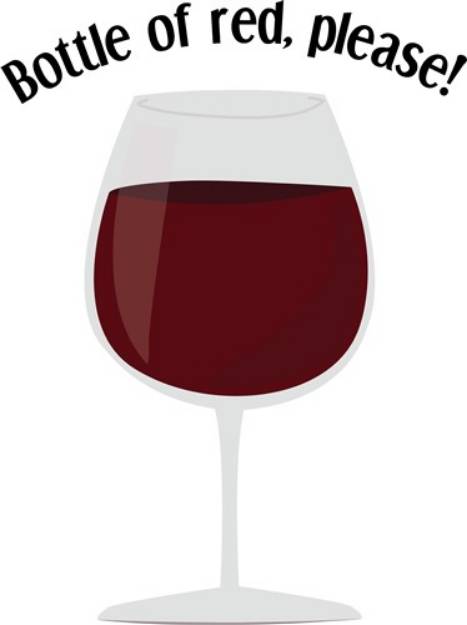Picture of Bottle Of Red SVG File