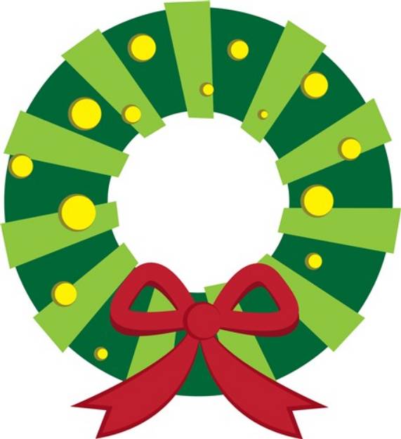 Picture of Holiday Wreath SVG File