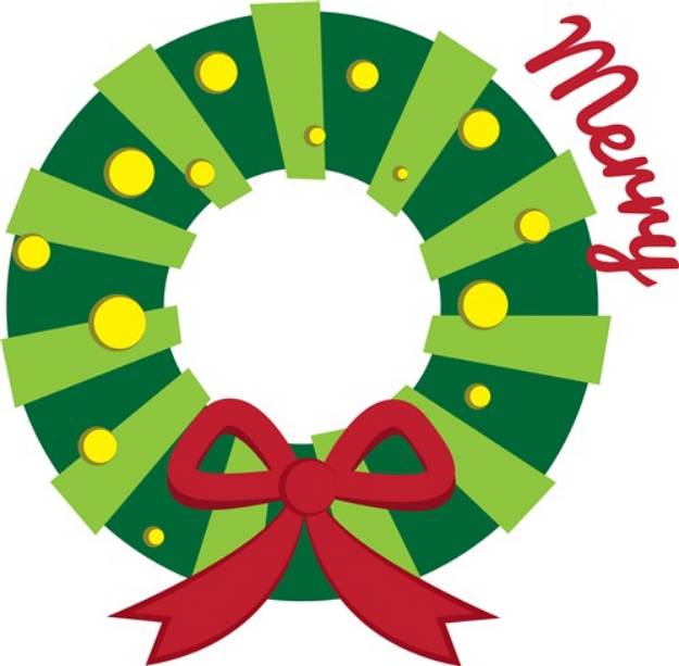 Picture of Merry Wreath SVG File