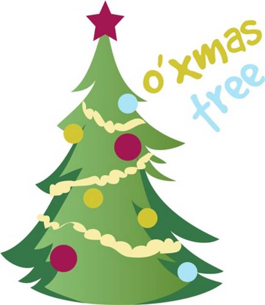 Picture of OXmas Tree SVG File