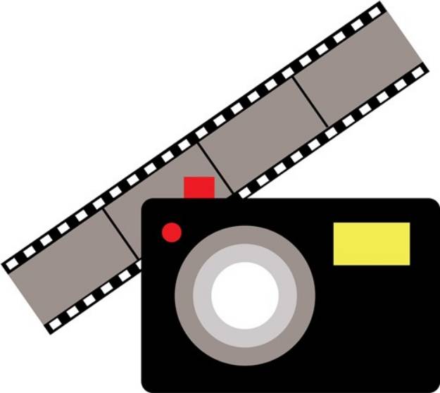 Picture of Camera And Film SVG File