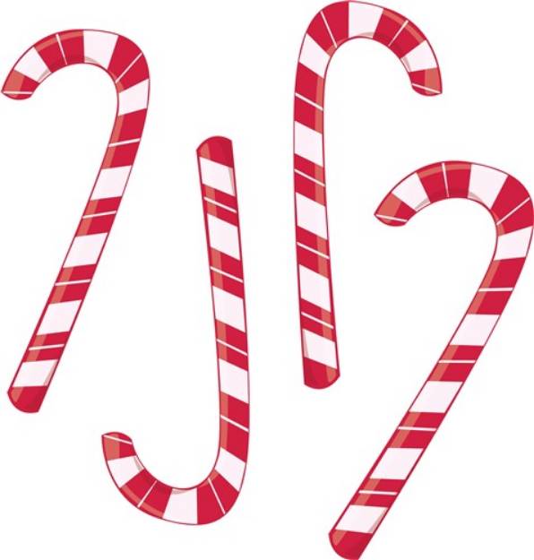 Picture of Candy Canes SVG File