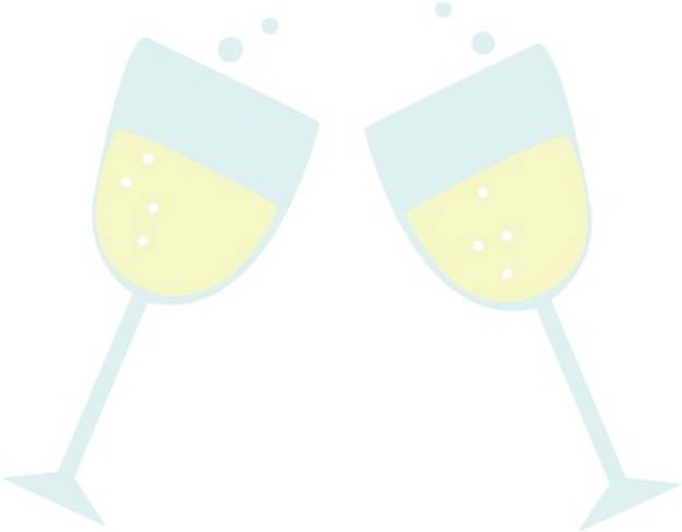 Picture of Champagne Glasses SVG File