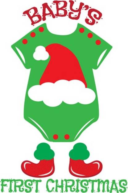 Picture of First Christmas SVG File