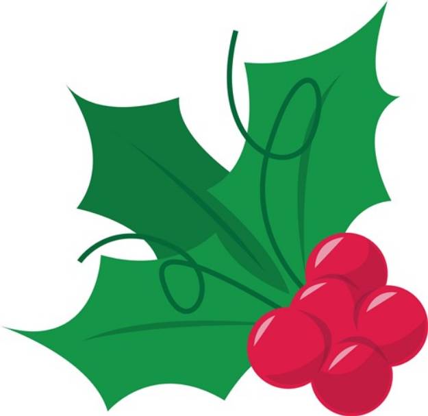 Picture of Holly Plant SVG File