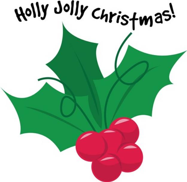 Picture of Holly Jolly SVG File
