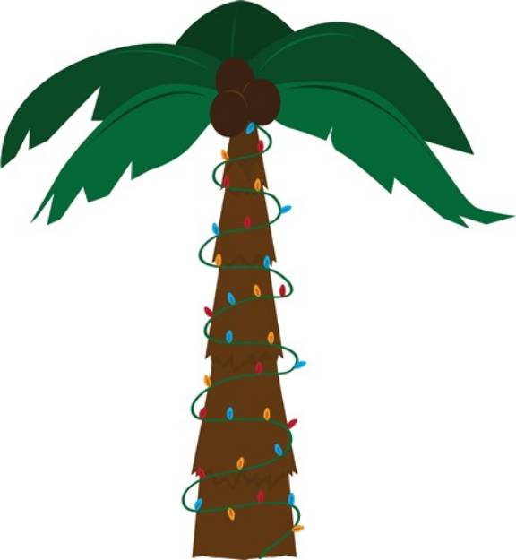 Picture of Christmas Palm SVG File