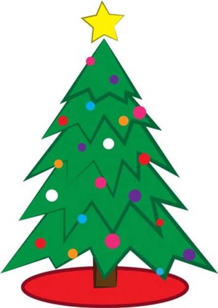 Picture of Christmas Tree SVG File