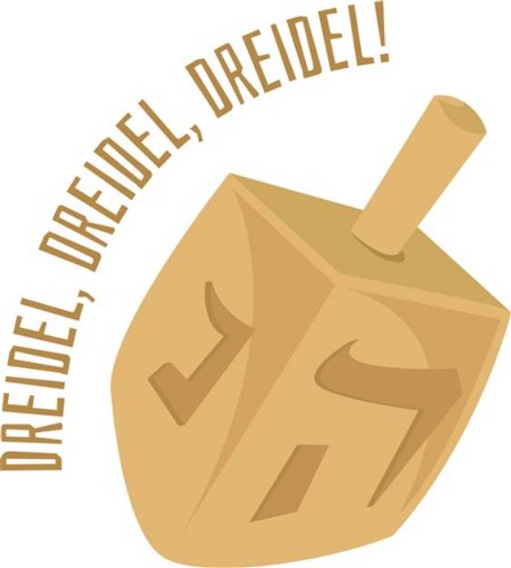 Picture of Dreidel, Dreidel SVG File