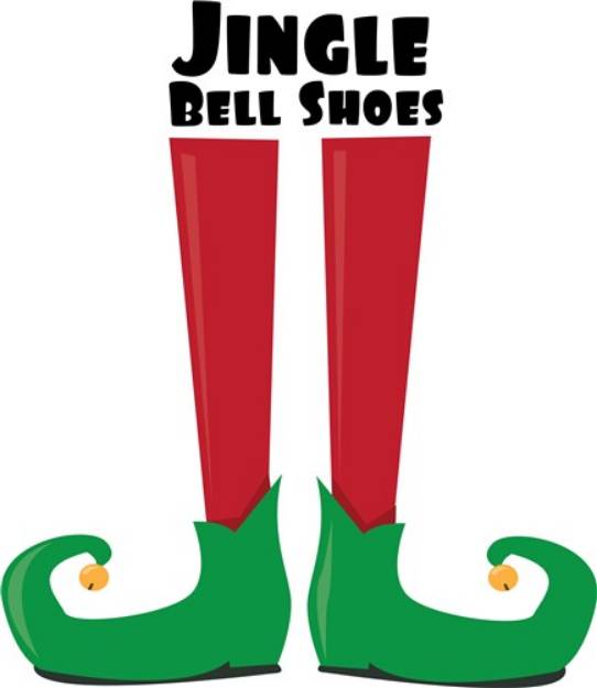 Picture of Jingle Bell Shoes SVG File