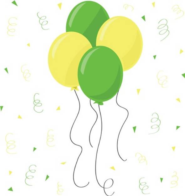Picture of New Baby Balloons SVG File