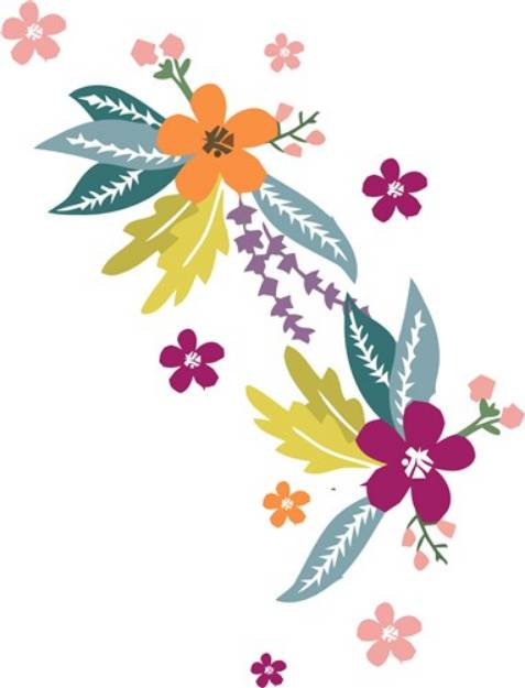 Picture of Pretty Flowers SVG File