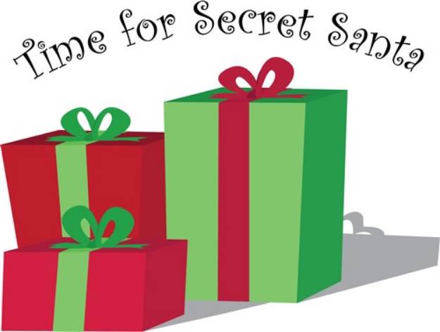 Picture of Secret Santa SVG File