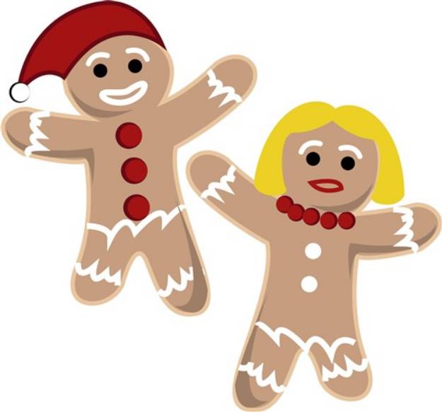 Picture of Gingerbread People SVG File