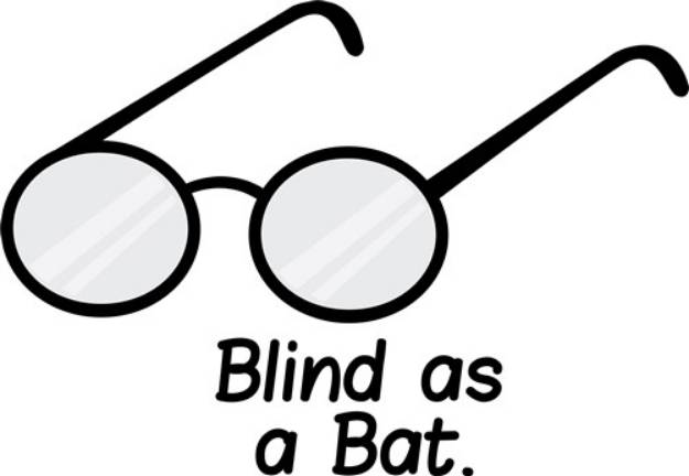 Picture of Blind As Bat SVG File
