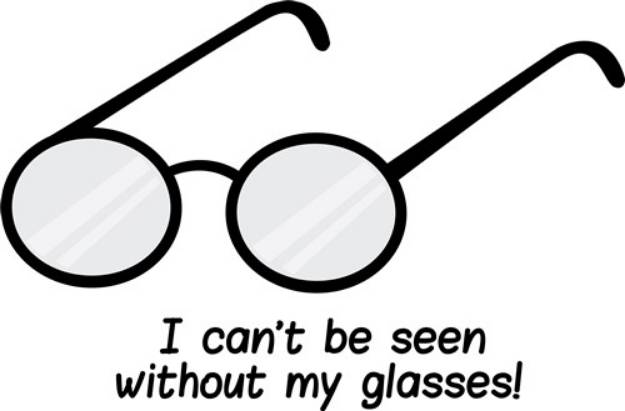 Picture of My Glasses SVG File