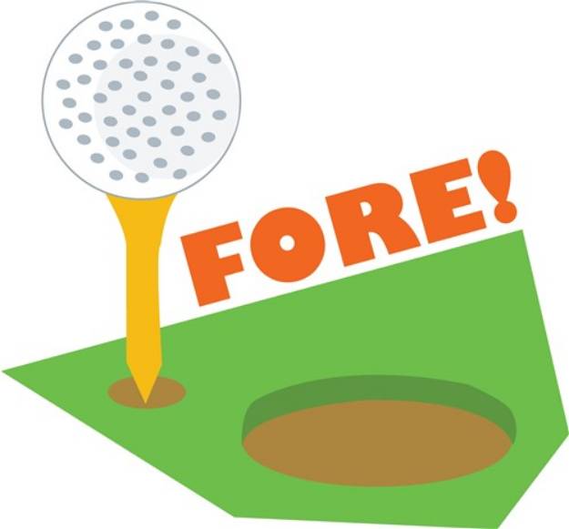 Picture of Fore! SVG File