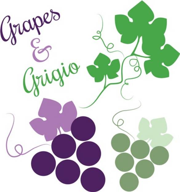 Picture of Grapes & Grigio SVG File
