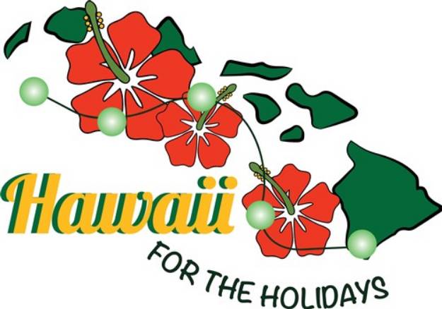 Picture of Hawaii For Holidays SVG File