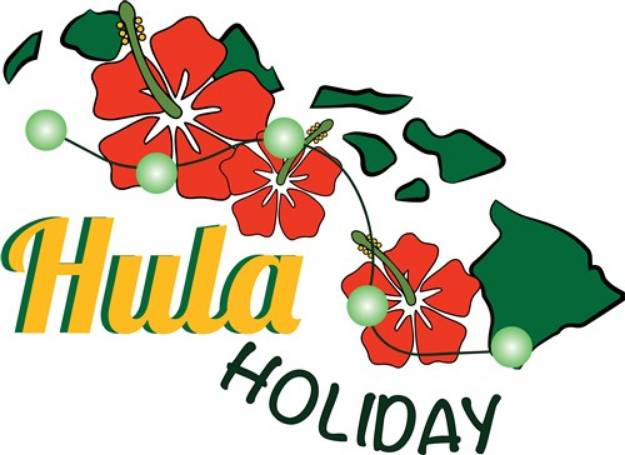 Picture of Hula Holiday SVG File
