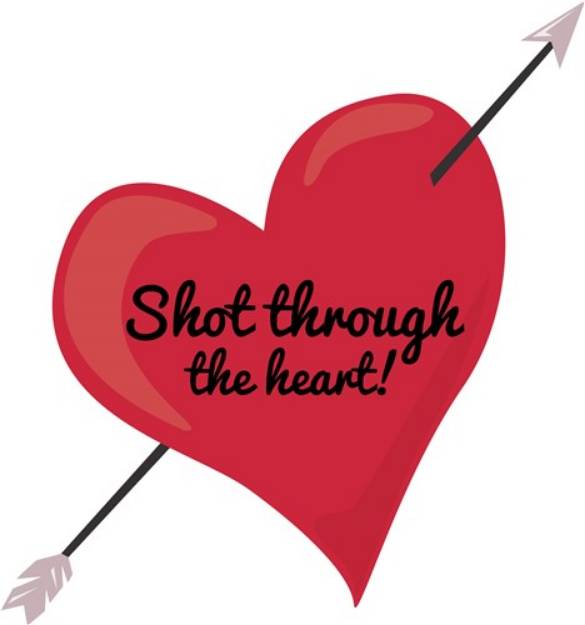Picture of Through The Heart SVG File