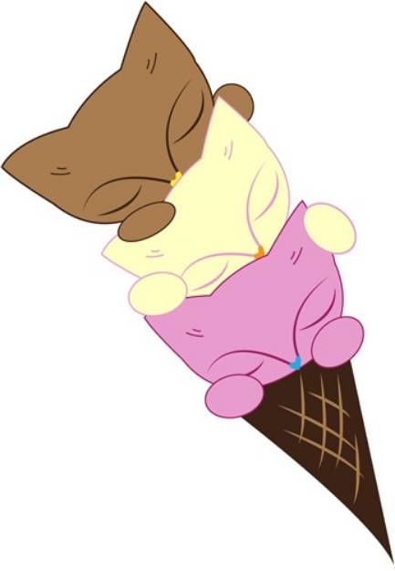 Picture of Kitty Ice Cream SVG File