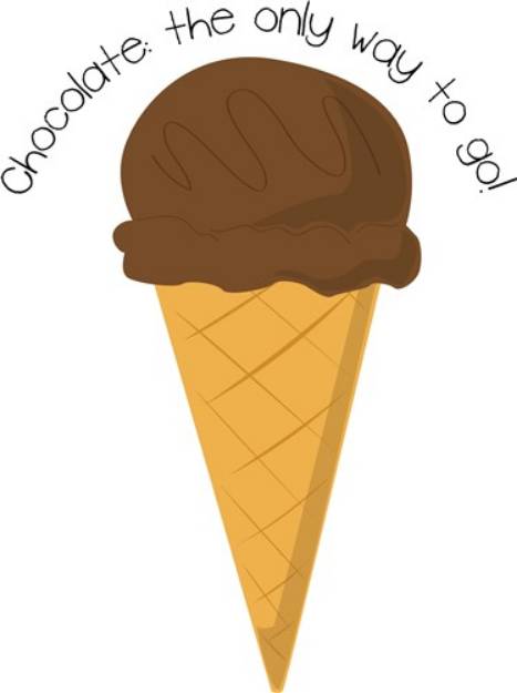 Picture of Chocolate Ice Cream SVG File