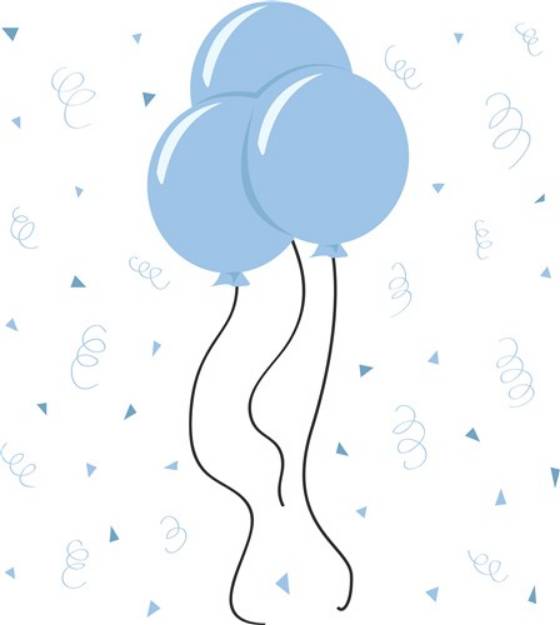 Picture of Baby Balloons SVG File