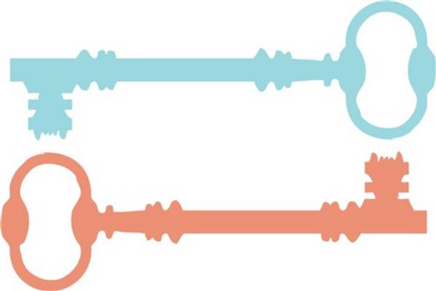 Picture of Two Keys SVG File