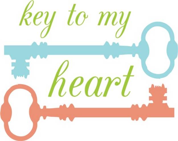Picture of Key To Heart SVG File