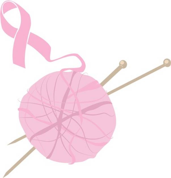Picture of Knit Awareness Ribbon SVG File