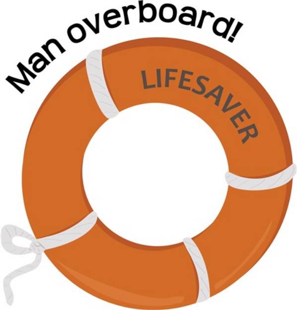 Picture of Man Overboard SVG File