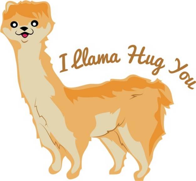 Picture of Llama Hug SVG File