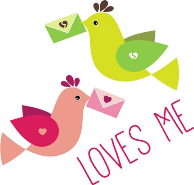 Picture of Loves Me SVG File