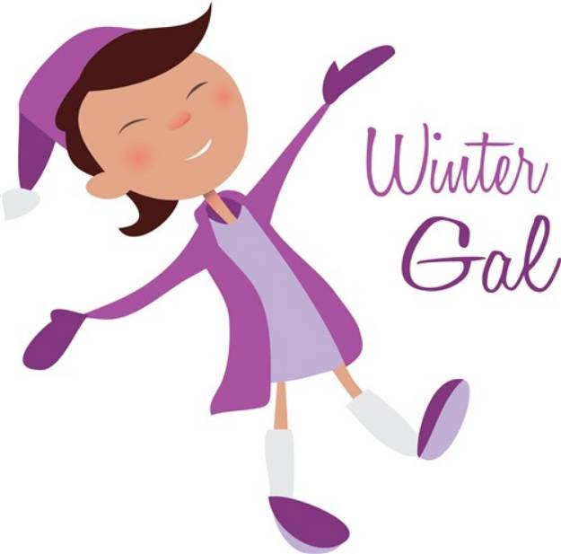 Picture of Winter Gal SVG File