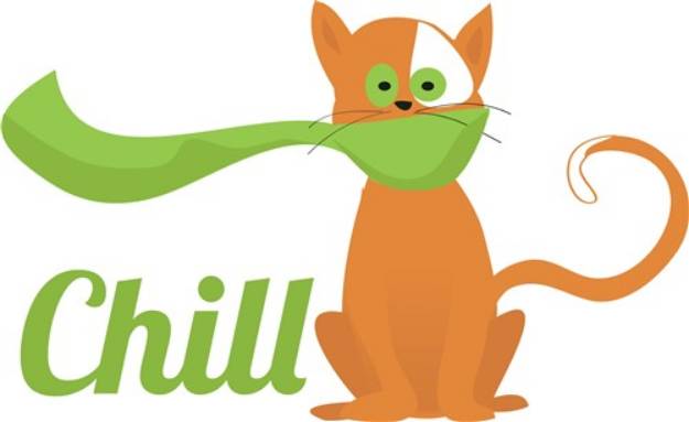 Picture of Chill Cat SVG File